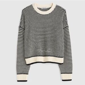 Madewell 
Textured-Stitch Crewneck Sweater in 100% Cotton NWT XS
